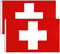 2 Piezas 90 x 150 cm Bandera de Suiza Grande con Anillos Duraderos.Flag al Suiza para el Festival Europeo de Fútbol Decoración de Interiores.Swiss Flag