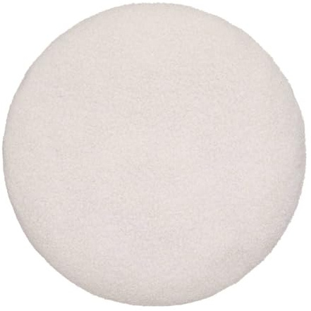 Atmosphera - Kissen Subli - fausse Fourrure bouclée - Ivoire - D40 cm - Elfenbein