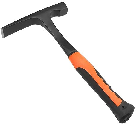 30 oz, brick hammer, Masonry Hammer, All Steel Geologist Hammer, Bricklayer's/Mason's Hammer for Mining, by GENHAKON.