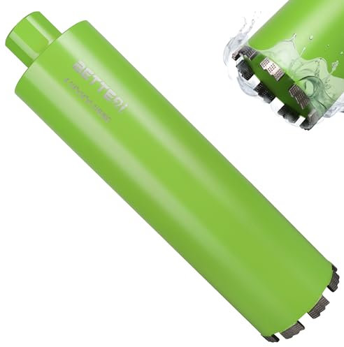 BETTERI Wet Diamond Core Drill Bit 4-1/4 for Concrete, 1-1/4-7 Threaded Core Drill Bit, 14 Drilling Depth Laser Welded Core Bit for Concrete Brick Block Masonry Stone, Wet Drilling Only