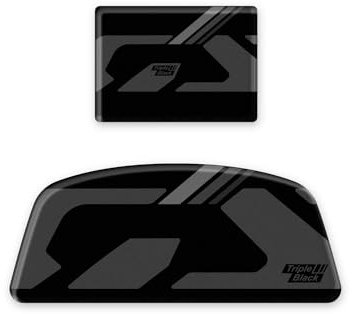 ADESIVI PER RADAR POSTERIORE E ANTERIORE RESINA 3D COMPATIBILE CON BMW R 1300 GS 2024 ON ADR-001 (Triple Black)