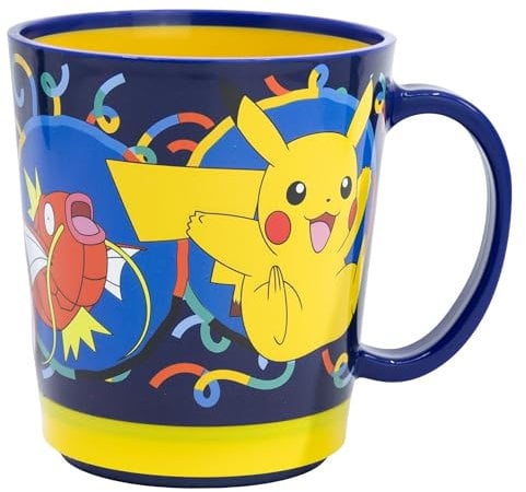 Taza antivuelco de plástico 410 ml de Pokemon