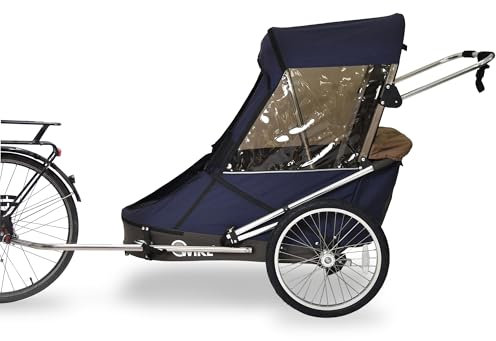 Special Needs Anhänger, groß, inkl. Kinderwagen und Jogging-Set, Navy/Brown