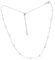 Sternvoll® Damen Halskette aus 925 Sterling Silber mit Süßwasserperlen | Perlenkette mit verstellbarem Kettenregler 35+10 cm | 2 in 1 Perlenchoker und -kette (Silber)