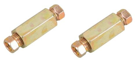 NIYANGLE 2pezzi Raccordo Per Tubo Giunto Compressione Rame e Ferro Facile Per Tubi Adatto Vari Veicoli Alta Durabilità e Prestazioni Affidabili