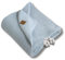Little Dedi Temperatur regulierende, Atmungsaktive, Strickdecke aus 100% Bio-Baumwolle GOTS Zertifizert - 80x100 cm. Baby Blue, Ideal als Kuscheldecke in eleganter Geschenkbox