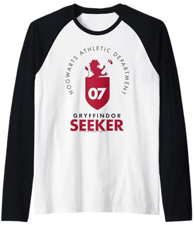 Harry Potter Gryfffindor Quidditch Seeker Manche Raglan