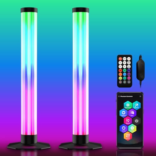 FUPT LED Light Bars, Upgrade 360°Smart RGB Lightbar Gaming Lights TV Backlights Color Changing Mood Light,Ambient Lighting with DIY/Music Sync/ 16 Million Colors/8 Scene Modes,for PC,TV, Party