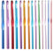 WLLHYF 14-teiliges Häkelnadel-Set mit Aluminiumgriff, Stricknadeln, riesige Metall-Häkelnadeln, klobige Häkelnadeln für arthritische Hände, Stricker-Enthusiasten, Häkelgarn, Basteldecken (Satz 2)
