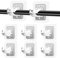 Mytium 8PCS Self-Adhesive Curtain Hooks,No Drill Curtain Pole – Easy Install Pole Brackets, Adjustable Rods, Perfect for Doors, Windows & Swinging Doors Accessories for Home Use