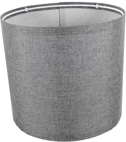 Garneck Grauer Stoff Lampenschirm - Ersatzschirm Für Wandleuchte - Stehlampe Und Pendelleuchte Textilschirm in Hochwertiger Leinenoptik Ideal Für Stilvolle Raumdekoration