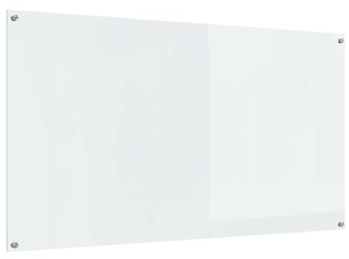 vidaXL Küchenrückwand Transparent 110 x 60 x 0.6 cm Gehärtetes Glas, Moderner Küchenrückwand, rechteckiges Glas, hitzebeständig, schickes Deko für den Kochbereich