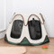 Floving Corralito portátil para mascotas, jaula hexagonal para mascotas, tienda plegable para gatos con ventanas de malla, uso en interiores y exteriores, blanco y verde