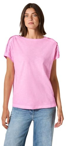 Cecil 3226142 T-Shirt, Rose Fluo Frais, L Femmes