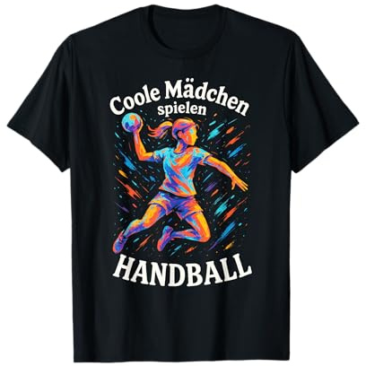 Coole Mädchen Spielen Handball - Handball T-Shirt