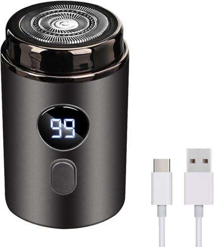 Tondeuse Intime Femme Homme Professionnelle,Rasoir Électrique Sans Irritation pour Partie Intime,Précise et Lavable - Idéal pour Voyage et Ét (Noir)