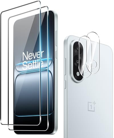 Fitudoos für Oneplus Nord 5 [2 Stück] Panzerglas Schutzfolie + Kamera Panzerfolie [2 Stück], [9H Härte],[0.33mm] [Ultra-klar],[Anti-KratzenFrei und Öl],[No-Bubble].