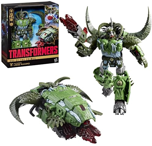 Transformers Age of the Primes The Thirteen Liege Maximo, Leader Class 8.5-Inch Converting Action Figure for Ages 8+