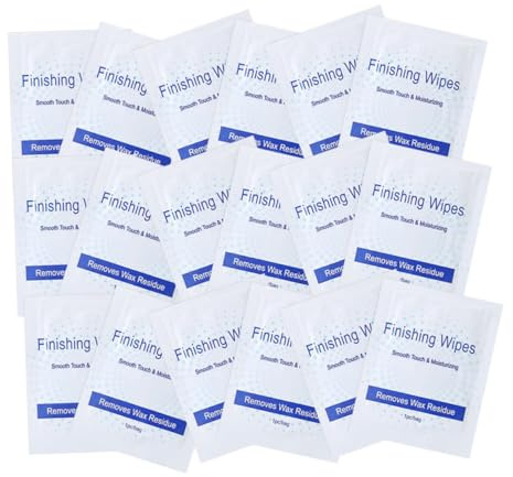 FRCOLOR 40pièces Lingettes Épilation Cire Résidus Lingettes Après Épilation Voyage Nettoyantes Cire Peau Douce