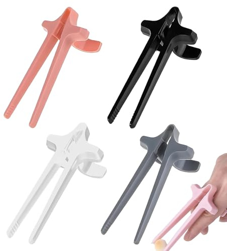 4 PCS Plastic Finger Chopsticks, Reusable Snack Chopsticks, Novelty Chopsticks, for Working Studying, Gamers Playing, Keep Your Hands Clean(9.5*3cm)