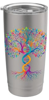DNA Albero genealogico Genealogia Antenati Documenti genealogici Bicchiere termico in acciaio inox doppia parete