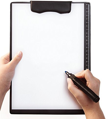 magnetoplan A4 magnetisches Klemmbrett, Clipboard für Büro, Lager oder Schule - Schwarz