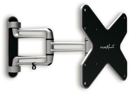 PureMounts TV Wandhalterung PM-Style-37C - Flach, vollbeweglich, neigbar, kippbar, schwenkbar für Fernseher bis 94cm / 37 Zoll/VESA 200