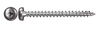 Fischer Power-Fast, 4 x 30, HalbrundkopfVG PZ, Verzinkt, blau, 652604, 200 Stück