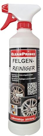 500 ml CleanPrince Felgenreiniger | für Alufelge Bremsstaub Stahlfelge Radzierblende Felge Felgen Reiniger Spray intensiv stark Auto Räder