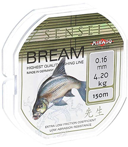 Unbekannt Mikado Bream Angelschnur 0.16-0.30 NEU 4,2-10,95 kg Brasse Weißfisch Profi Schnur Premium, Stärke/Gewicht:0.26/8.75