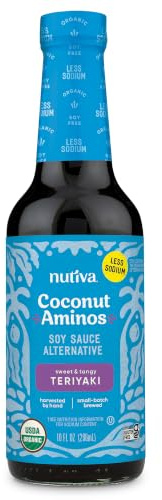 Coconut Secret Organic Teriyaki Aminos Seasoning Sauce 10 Fluid Ounce