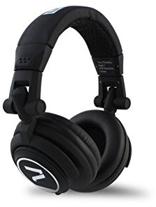 7even Headphone black / Dj, Hifi, Sport Kopfhörer schwarz , dreh-klappbar, tauschbares Kabel, 110db, black