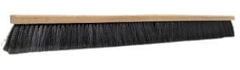 Bristles 4036 36” Indoor Push Broom Head – Heavy Duty Hardwood Block, Flagged Polypropylene Fiber, Brown