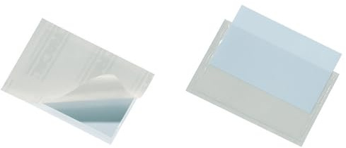 Durable 809319 Self-Adhesive Bag Pocketfix (90 x 57 mm (Inside Dimension)) Bag of 10-Piece Transparent