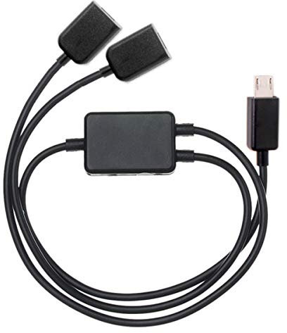 CY 2 en 1 Combo USB vers Micro USB double plug données chargeur câble répartiteur pour HTC Samsung téléphone portable et tablette