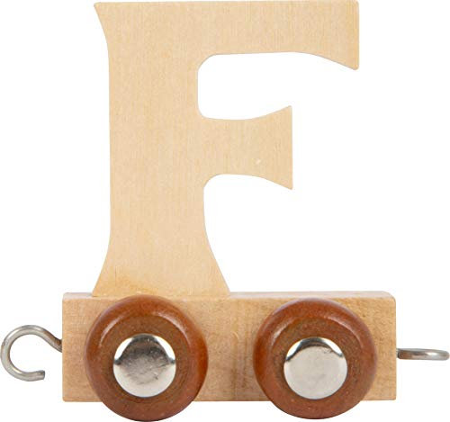 Buchstabenzug | Wunschname zusammenstellen | Holzeisenbahn | EbyReo® Namenszug aus Holz | personalisierbar | auch als Geschenk Set (Buchstabenzug F)