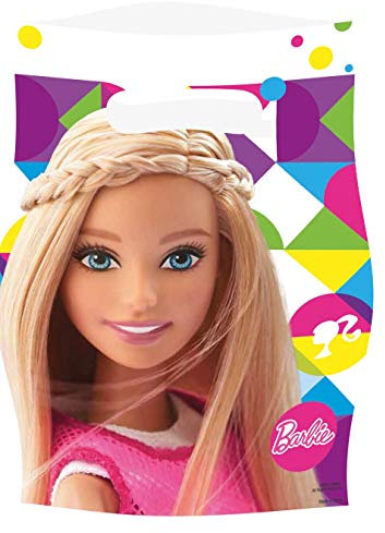 amscan 999935 Barbie Sparkle Partytüten aus Kunststoff