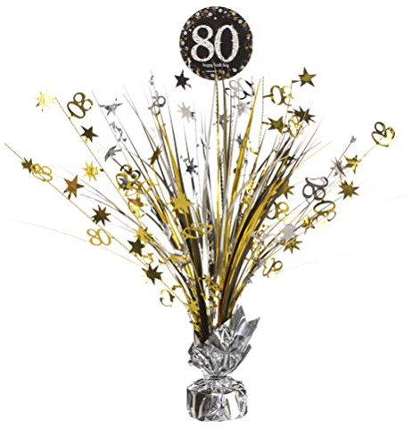 Amscan 111965 - Tischdekoration 80 Sparkling Celebration, Größe 45,7 cm, Geburtstag