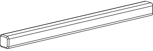 HAUTAU ATRIUM HS Vierkantstift 10x85 mm, TS 81-92 mm, Stahl verzinkt, 1 Stück | Zubehör Beschläge für Fensterbeschläge Schiebefenster Schiebetürbeschlag