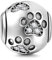 Anhänger mit Hundepfoten-Motiv, 925er Sterlingsilber, Tier-Charm für Pandora-Armband (Weiß) - Geburtstags- und Haustier-Geschenk