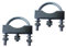 STRICKER-ROLLEN 2X U-Bügel Stützrad Klemmhalter Stützhalter 60-70 mm Halter Schelle Halterung