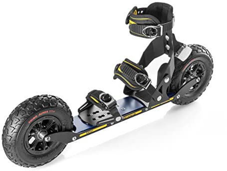SRB Skiroller, Cross Skates XRS07, Sommer Skier, Cross Skiroller mit Turnschubindung, kurzversion XR06 für unwegsames Gelände, effektives Training, Luftbereifung 200x50mm, Achsenabstand 525mm