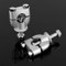KIMISS ATV Handlebar Riser 1 Pair 7/8' 22mm Silver Metal Handlebar Riser Clamp For ATV Motorcycle Silver