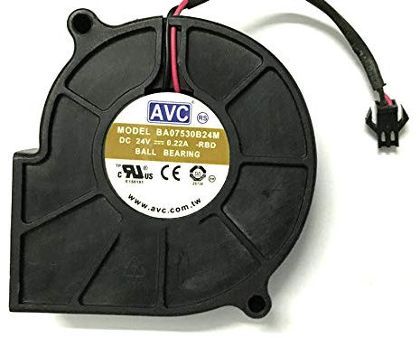 cooling fan BA07530B24M,Server Cooler Fan BA07530B24M DC 24V 0.22A, centrifugal blower turbine cooling fan for 7.5CM 2-Lines