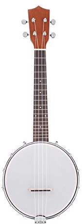 Banjos, Banjo-Trommel, Banjo für Anfänger, Banjolele, 4-saitiges Banjo-Set mit BJ10-Saiten Capo-Reinigungstuch, Banjo-Ukulele, für Anfänger