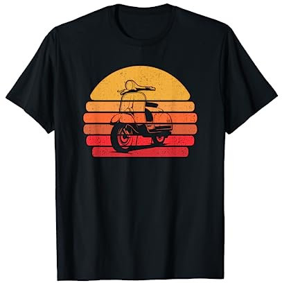 Retro Motorroller Mofa Roller Rollerfahrer - Vintage Moped T-Shirt
