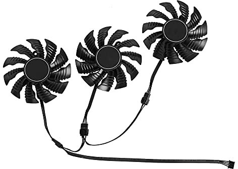 inRobert T128015SU 82mm GPU Fan Replacement for Gigabyte RTX 2060/2070/ 2080 Ti Super Video Card (Fan-Full Set)