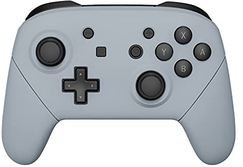 eXtremeRate Carcasa Agarre para Nintendo Switch Pro Funda Delantera Trasera Asa Shell de Tacto Suave Grip de Reemplazo para Nintendo Switch Pro Control-No Incluye el Mando(New Hope Gray)