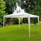 Gravidus Pavillon Faltpavillon Partyzelt Gartenpavillon 3x3m ohne Seitenwände in weiß