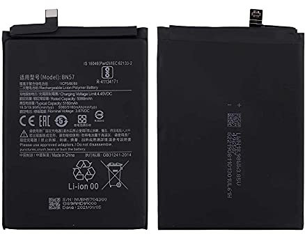 TODOBARATO 24HORAS Bateria Compatible con Xiaomi Poco X3 / Poco X3 Pro (3.8V, 5160 mAh, BN57)